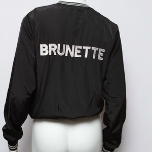 Show me Your Mumu Bomber Jacket Brunette